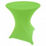 Spandex Cocktail Tablecloth 24 x 30 Round Green