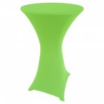 Spandex Cocktail Tablecloth Round 24 x 42 Green