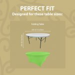 Spandex Cocktail Tablecloth 60 Inch 5 Foot Round Fit Green