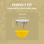 Spandex Cocktail Tablecloth 60 Inch 5 Foot Round Fit Lemon Yellow