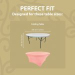 Spandex Cocktail Tablecloth 60 Inch 5 Foot Round Fit Light Pink