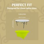 Spandex Cocktail Tablecloth 60 Inch 5 Foot Round Fit Lime Green