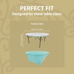 Spandex Cocktail Tablecloth 60 Inch 5 Foot Round Fit Turquoise